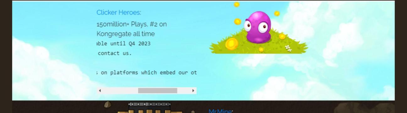 Embeddable  Clicker Game