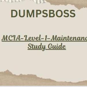 MciaLevel1maintenance Studyguide